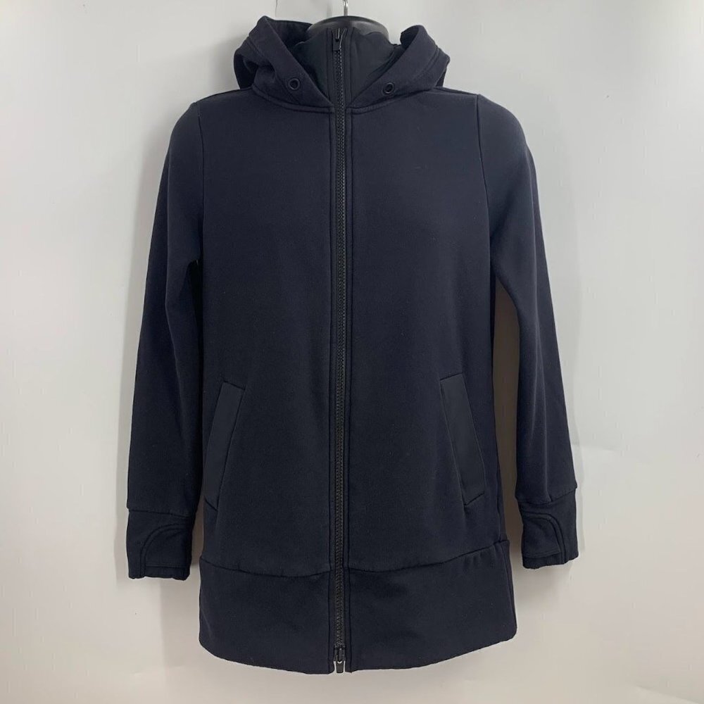Athleta Women's Victory Long S/373166 PrimaLoft Full ZIp Hoodie Jacket Size XS